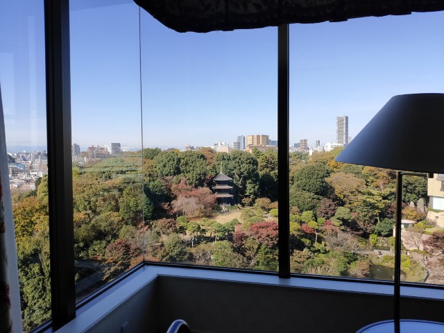 椿山荘　窓からの景色
